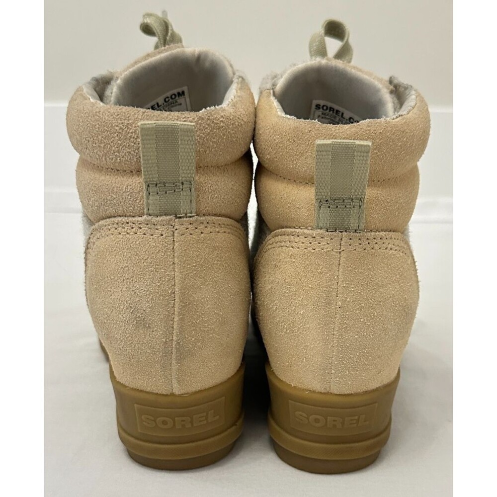 Sorel Women’s Evie Waterproof Wedge Ankle Boots Size 7.5 Suede Lace Up - Picture 3 of 10